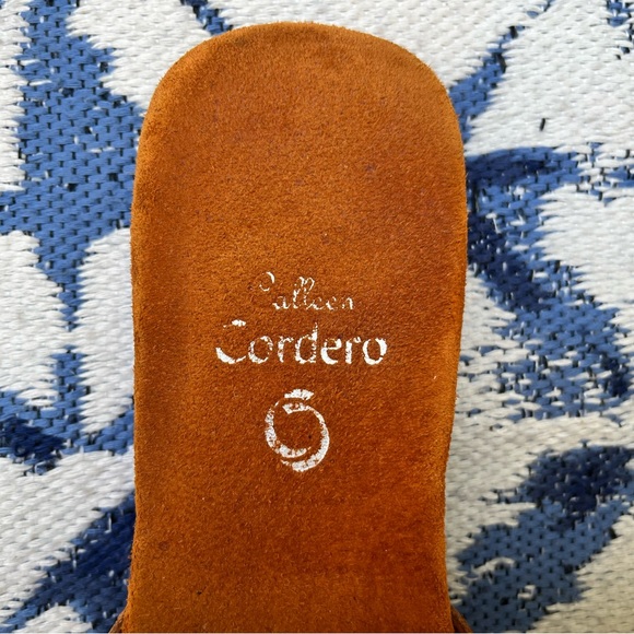 VTG Calleen Cordero Leather Studded Flat Mules - Picture 8 of 10